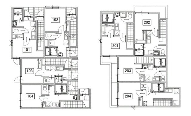 OPEN RISE府中小柳Ⅰの区画図