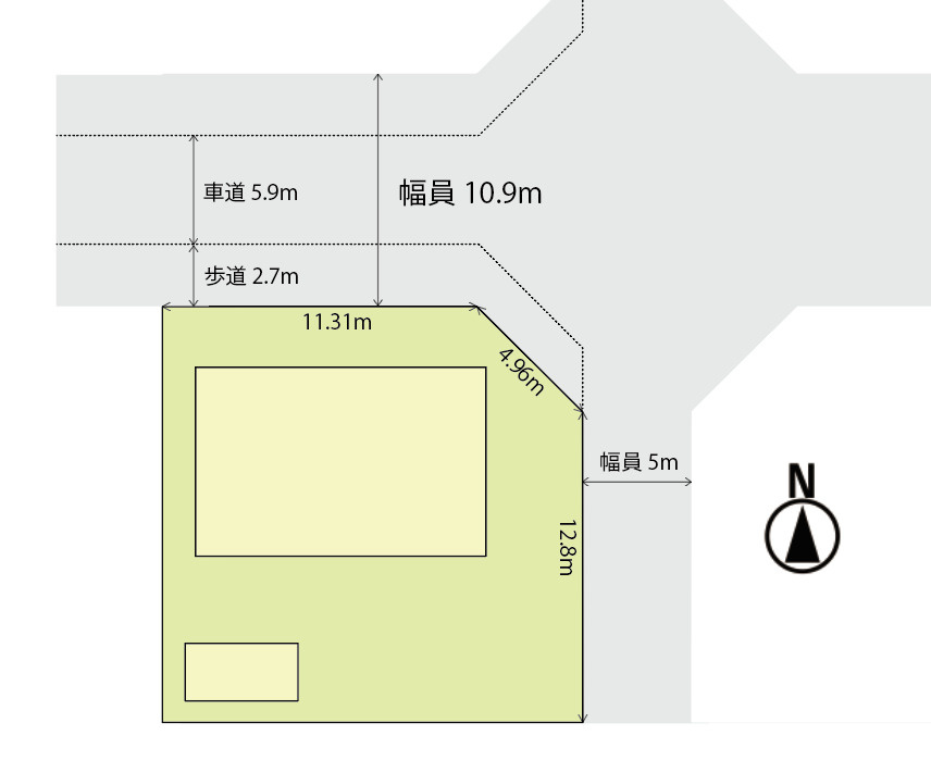 富士見台　古家付き土地　