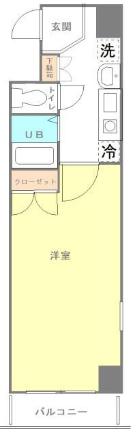 シンシア早稲田の間取り|間取りです。