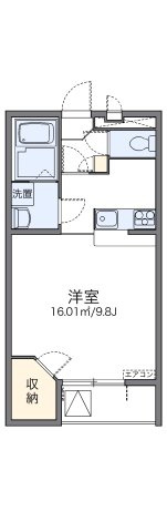 レオパレス天上野Ⅱの間取り