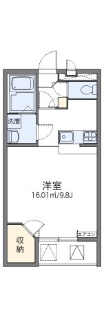 レオパレス天上野Ⅱの間取り