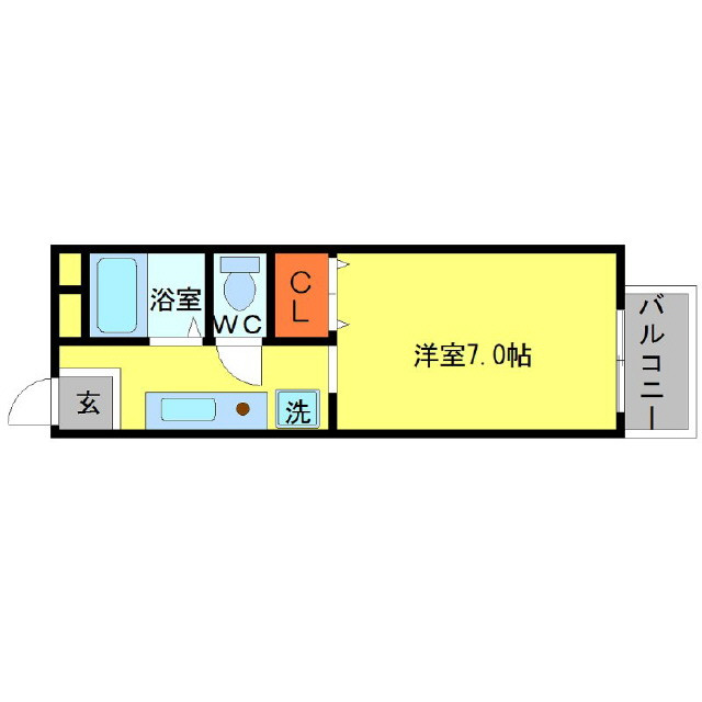 ヴィラプレフェールⅡA棟の間取り
