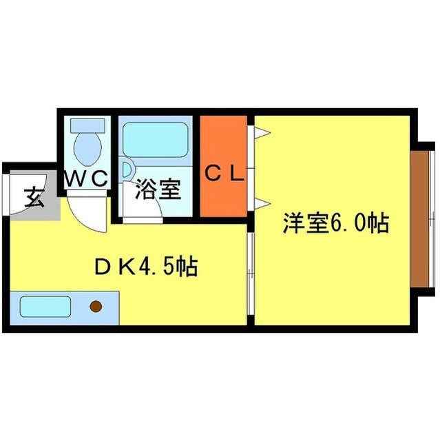 ハイツ岸本の間取り