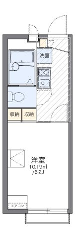 レオパレスステュディオ箕面Ⅱの間取り|代表的な間取のため実際の間取とは異なる場合があります