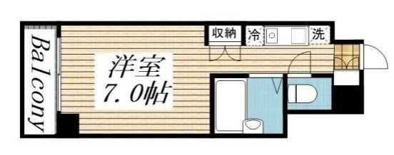 Ｂ－Ｗａｌｌ神保町の間取り|間取りです。