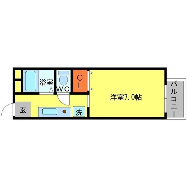 ヴィラプレフェールⅡA棟の間取り