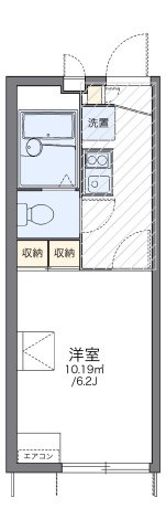 レオパレスステュディオ箕面Ⅱの間取り|代表的な間取のため実際の間取とは異なる場合があります