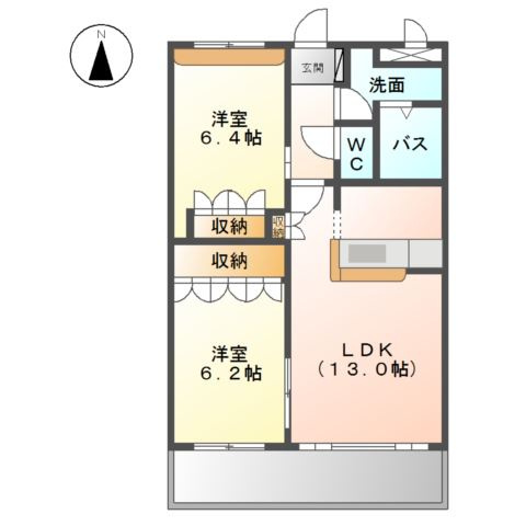 ル　モンド　セントレの間取り