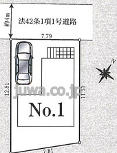 【新築分譲住宅】富士見市上沢第7の区画図