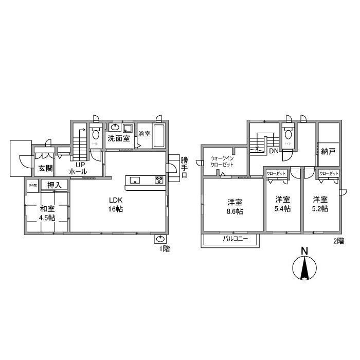 森町中３丁目戸建の間取り