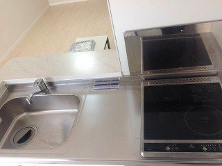 レオネクストリバーサイドⅡのキッチン|カウンター付きオープンキッチンです