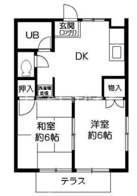サマックスメゾン中村Ｂの間取り