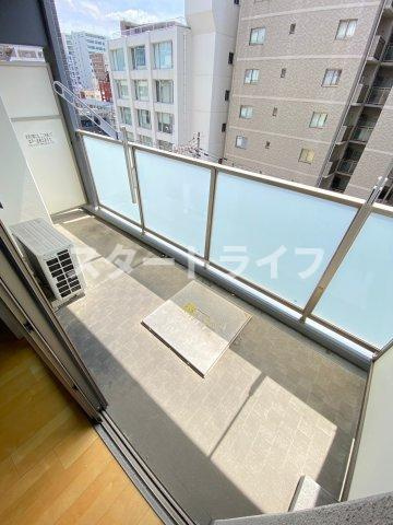 吹田市江の木町の賃貸マンションのバルコニー
