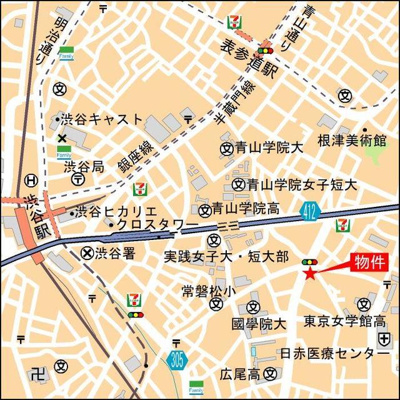 【地図】 | ＴＨＥ　ＤＯＯＲＳ　広尾