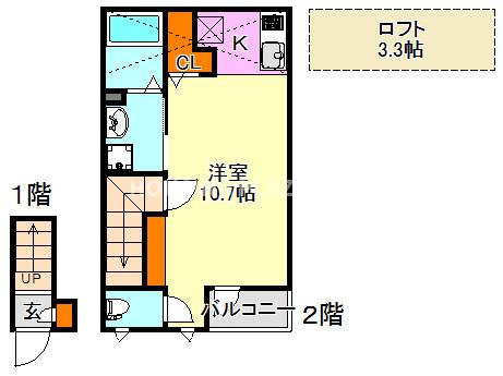 あんしん＋海岸通の間取り