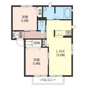 【間取り】 | レションデュペーレⅢ