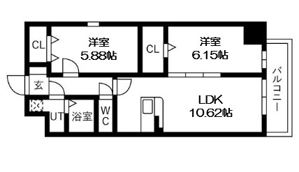 【間取り】 | アートレジデンス梅田北Ⅱ
