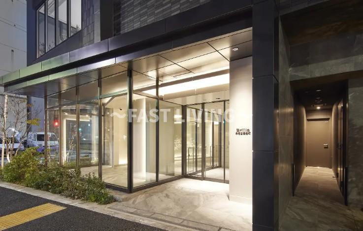 Brillia早稲田鶴巻町のエントランス