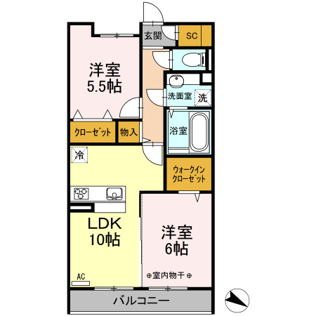 ルアナ林間の間取り