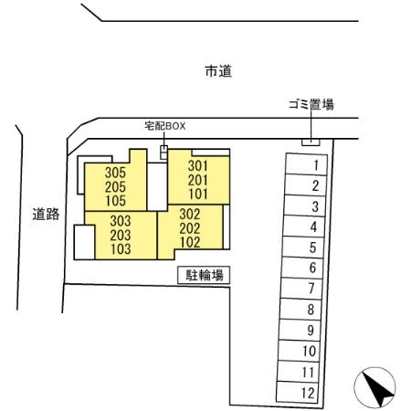 D-avance佐藤一丁目の区画図