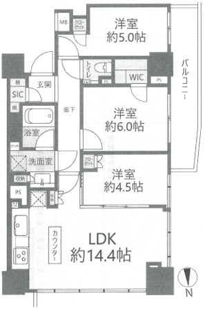 【間取り】 | シティタワー大泉学園