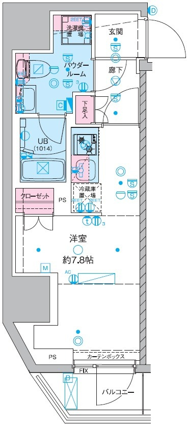 GENOVIA三郷駅前の間取り