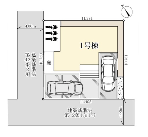 [新築住宅] 深谷市上野台 第26 全1棟の区画図