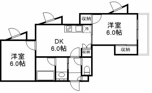 シュロス中野の間取り|間取りです。