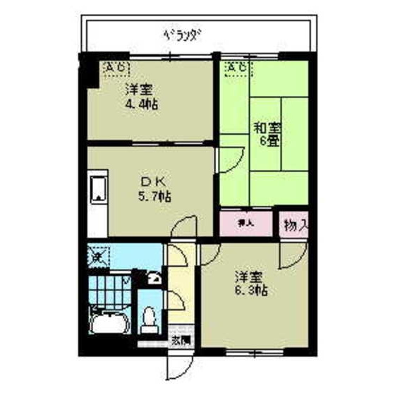リブステージ横浜の間取り