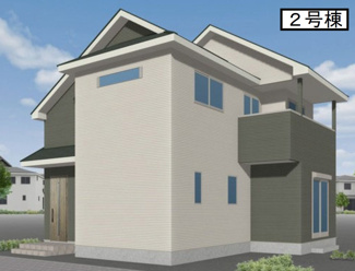 【外観パース】 | 図師町　新築分譲住宅♪ | 【外観パース♪】2号棟外観パース♪