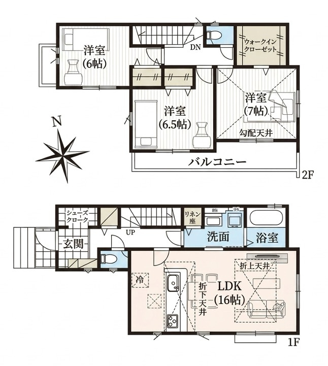 [新築住宅] 鶴ヶ島市藤金 15期 全11棟の間取り