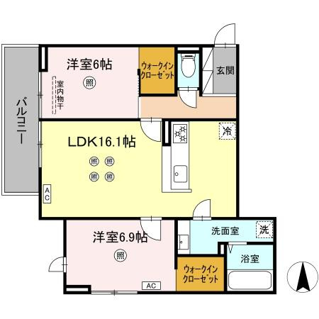 【間取り】 | D-ROOM五十川