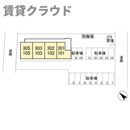 ロイヤルプラザの区画図