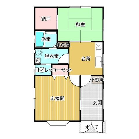 八街市滝台　中古戸建の間取り