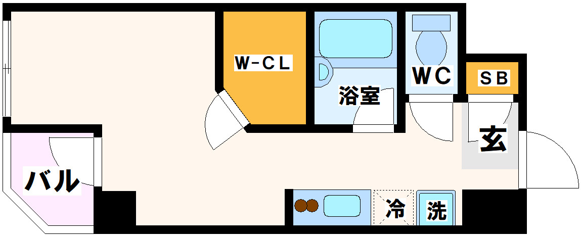 世田谷区大蔵２丁目の賃貸マンションの間取り