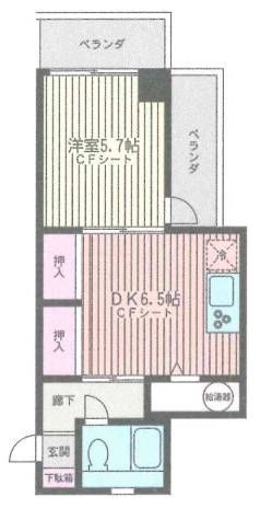コーポ永岡の間取り|間取りです。