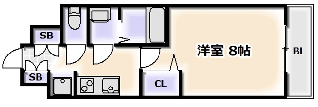 【間取り】 | ラヴィータ難波元町