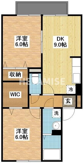 フローラ中里の間取り