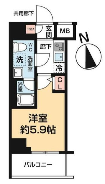 ヴァローレ松戸フィーロの間取り