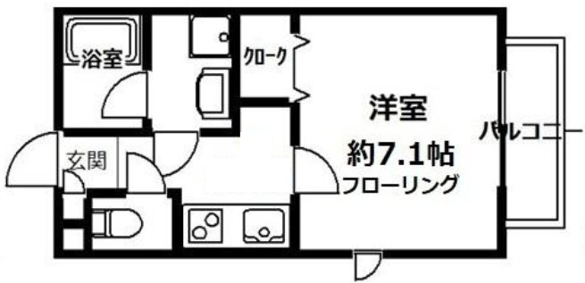 第二ニューツルミメゾンの間取り|間取りです。