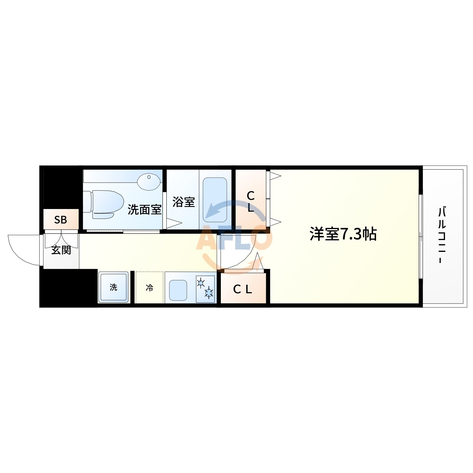 セレッソコートリバーサイドOSAKAの間取り|セレッソコートリバーサイドOSAKA　間取り