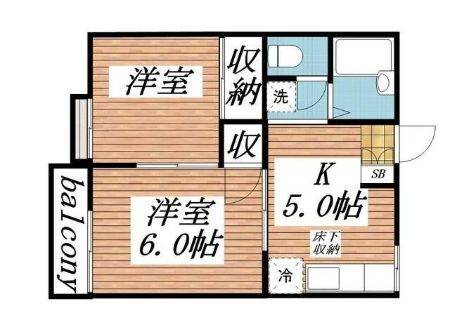 ＴＫコーポラスの間取り|間取りです。