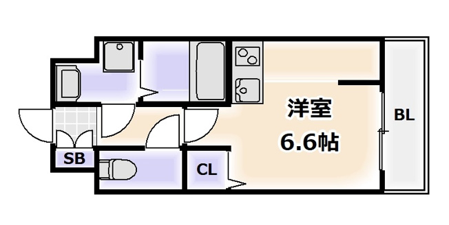 【間取り】 | サンロール難波南