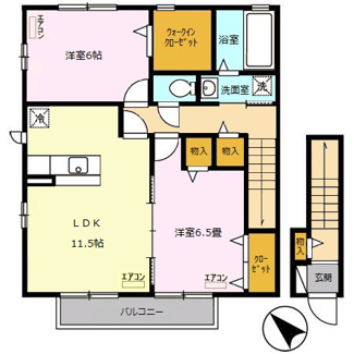 【間取り】 | プランドール (川越) Ｂ