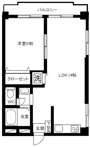 第２オリエンタルマンションの間取り|間取りです。
