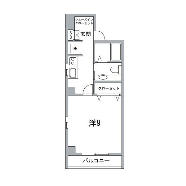 ライヴス森下スタジオの間取り|間取りです。
