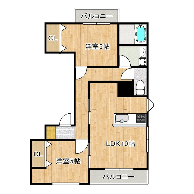 OEM蓮根ビルの間取り|間取り図です