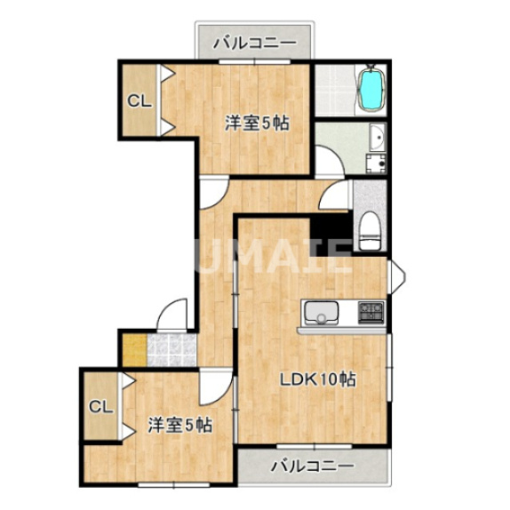 OEM蓮根ビルの間取り|間取り図です