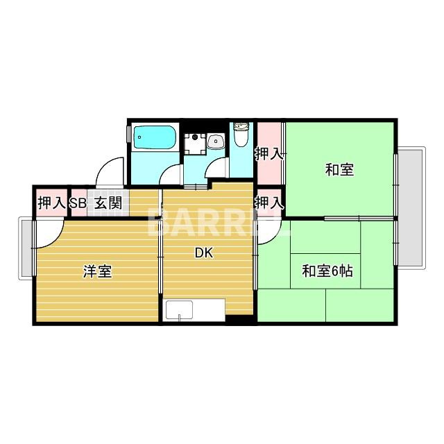 パセオ豊里の間取り