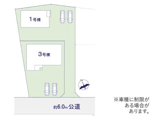 水戸市東前町5期　新築戸建　3号棟の区画図